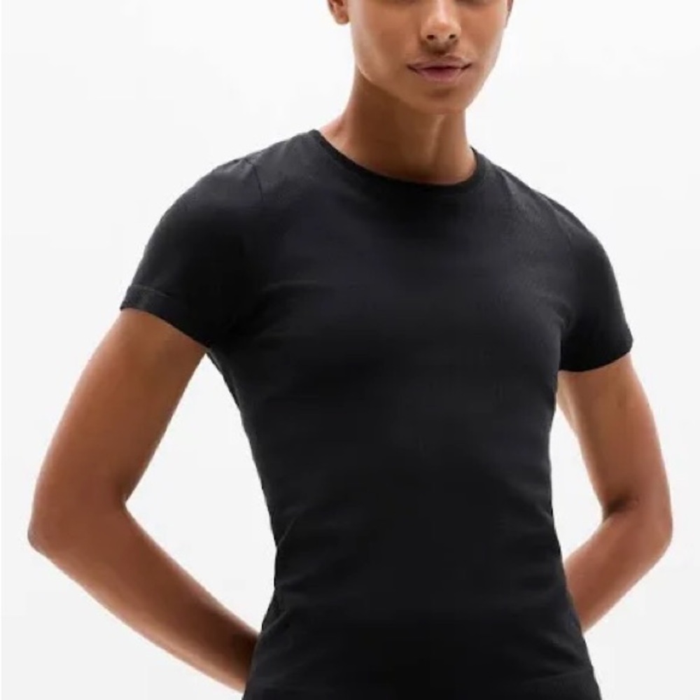 Athleta Black Short Sleeve Top